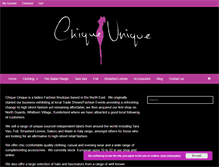Tablet Screenshot of chiqueunique.com
